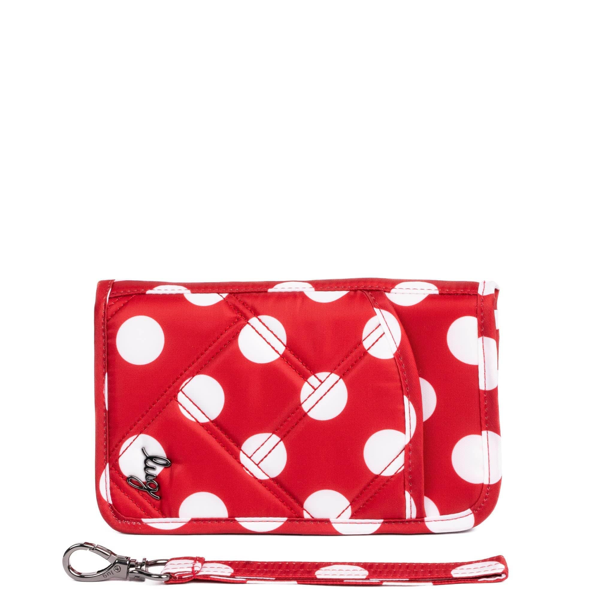 Legacy Collection Tandem SE RFID Wallet - CRIMSON LARGE DOT - 24246_LegacyTandemSE_CrimsonLGDot_Angle_02